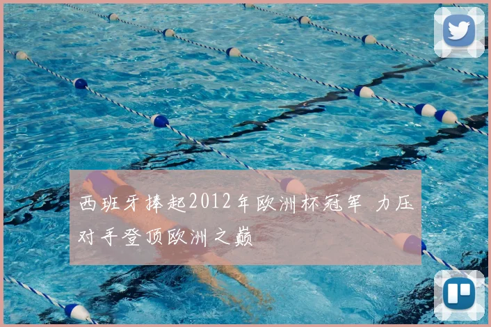 西班牙捧起2012年欧洲杯冠军 力压对手登顶欧洲之巅